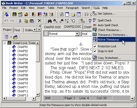 Book Writer Screenshot